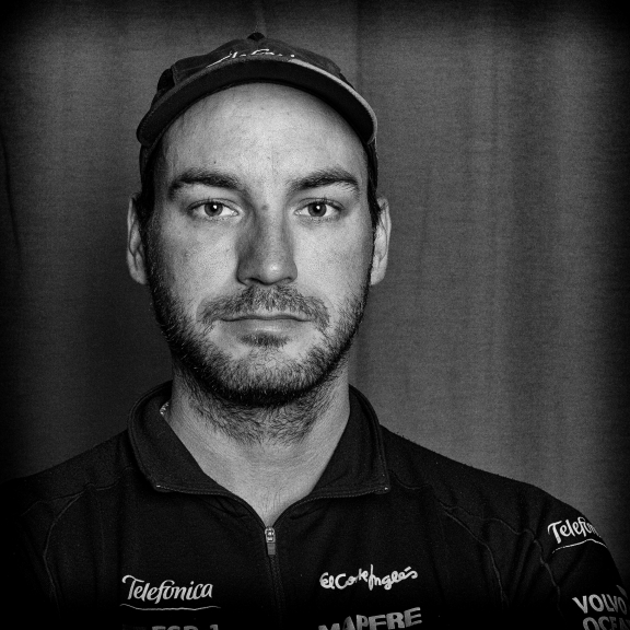 PORTUGAL, Lisbon. 31st May 2012. Volvo Ocean Race, Leg 7 (Miami-Lisbon) finish. Zane Gills, Bowman, Team Telefonica.