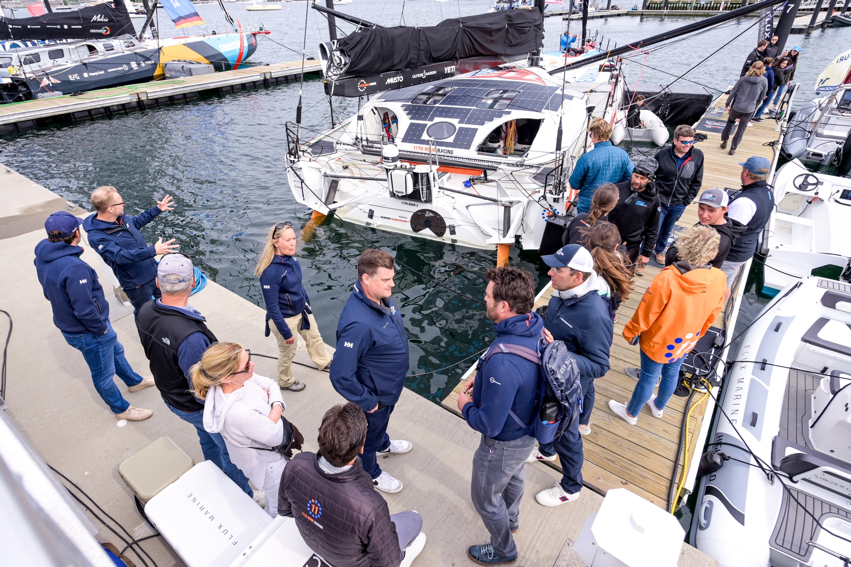 The Ocean Race 2022-23 - 19 May 2023. Mike Cottone - President Volvo Car USA & Canada, Dean Shaw - VP of Communications, Volvo Car USA & Canada.