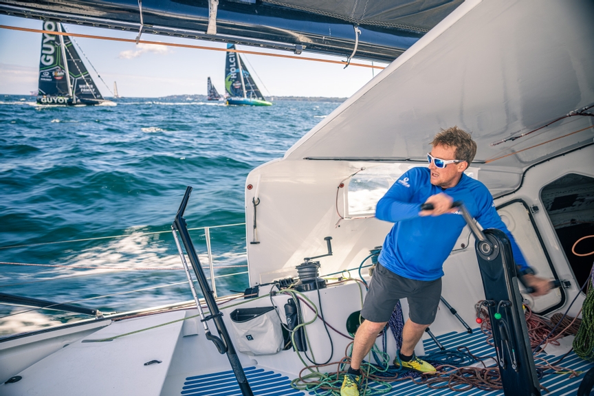 Conrad Colman sailing during the Defi Azimut 2024.