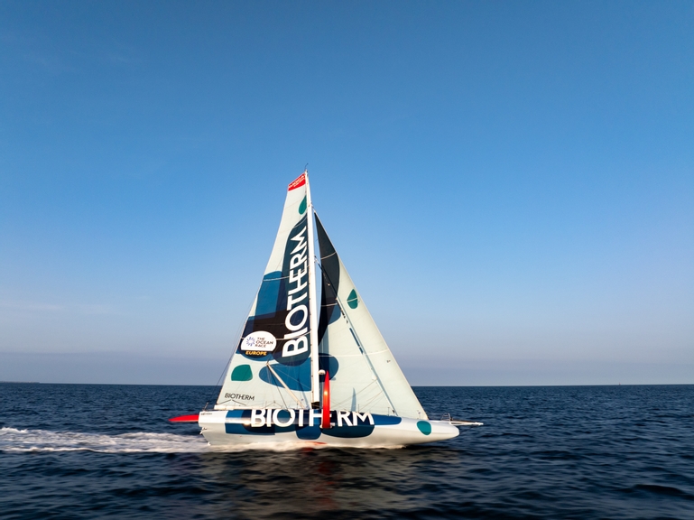 Biotherm training ahead of The Ocean Race Europe 2025.
FOR EDITORIAL USE ONLY.