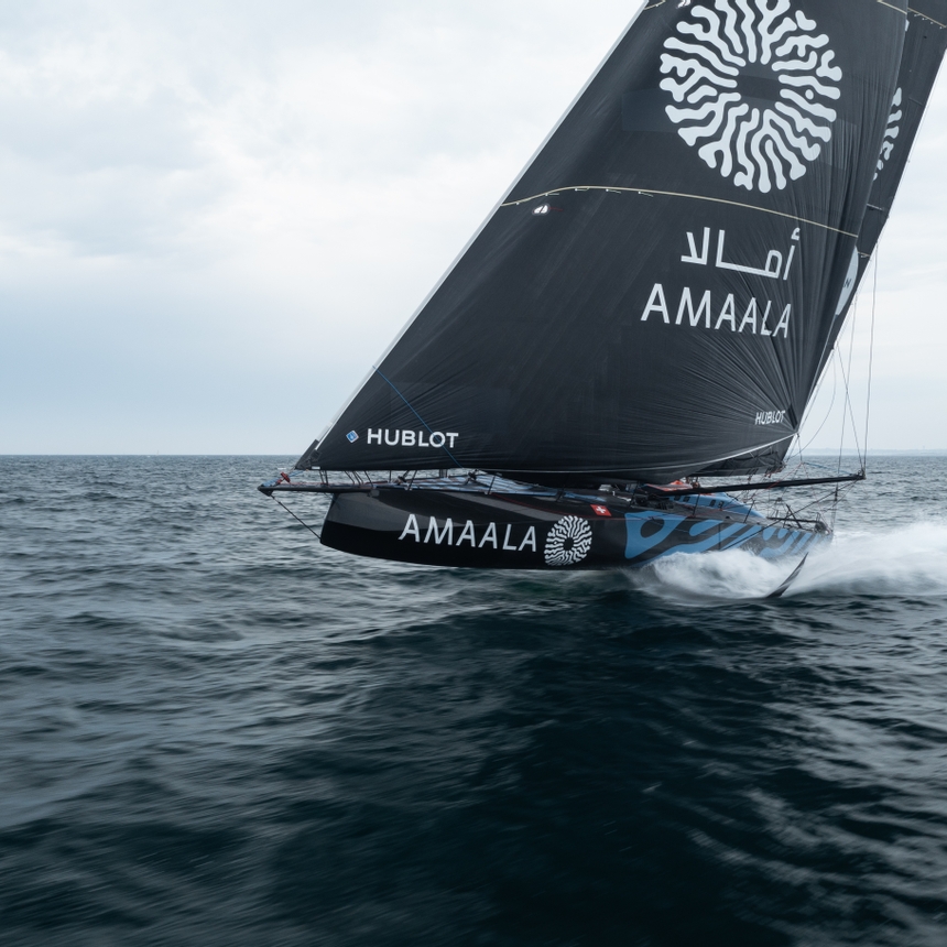 Team AMAALA training before The Ocean Race Europe 2025.
FOR EDITORIAL USE ONLY.
