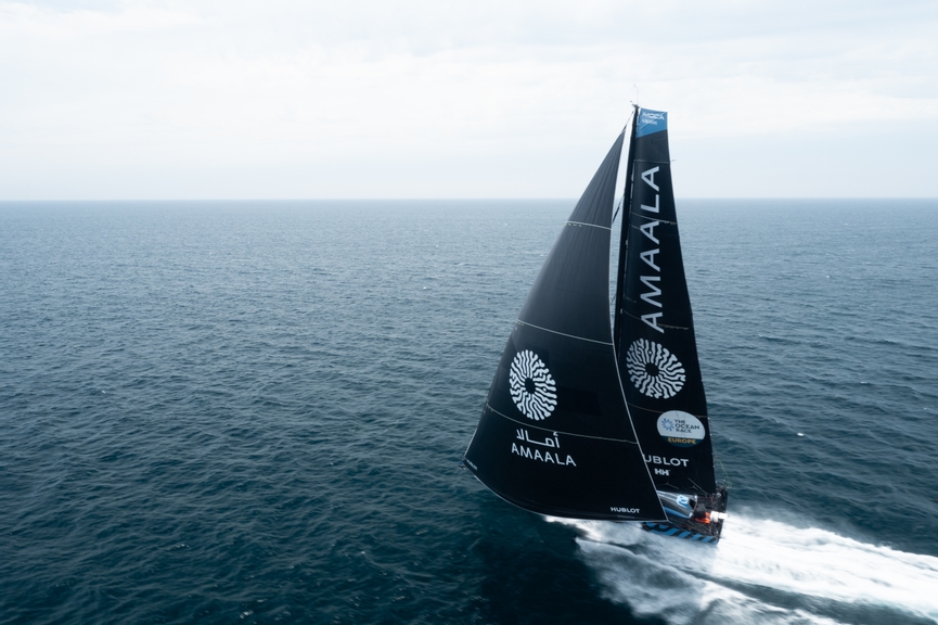 Team AMAALA training before The Ocean Race 2025