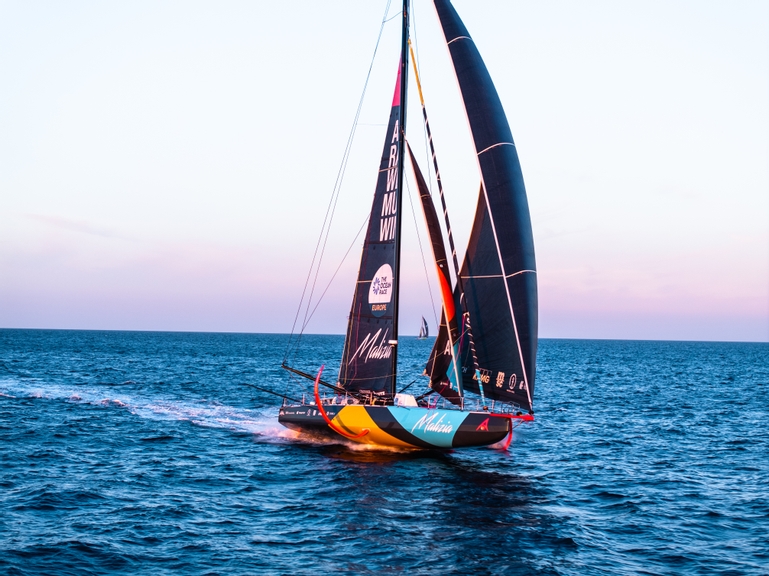Team Malizia training ahead of The Ocean Race Europe 2025. EDITORIAL USE ONLY.